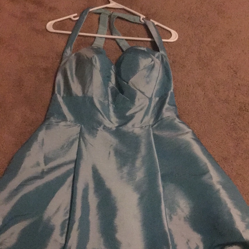 Cerulean blue event dress